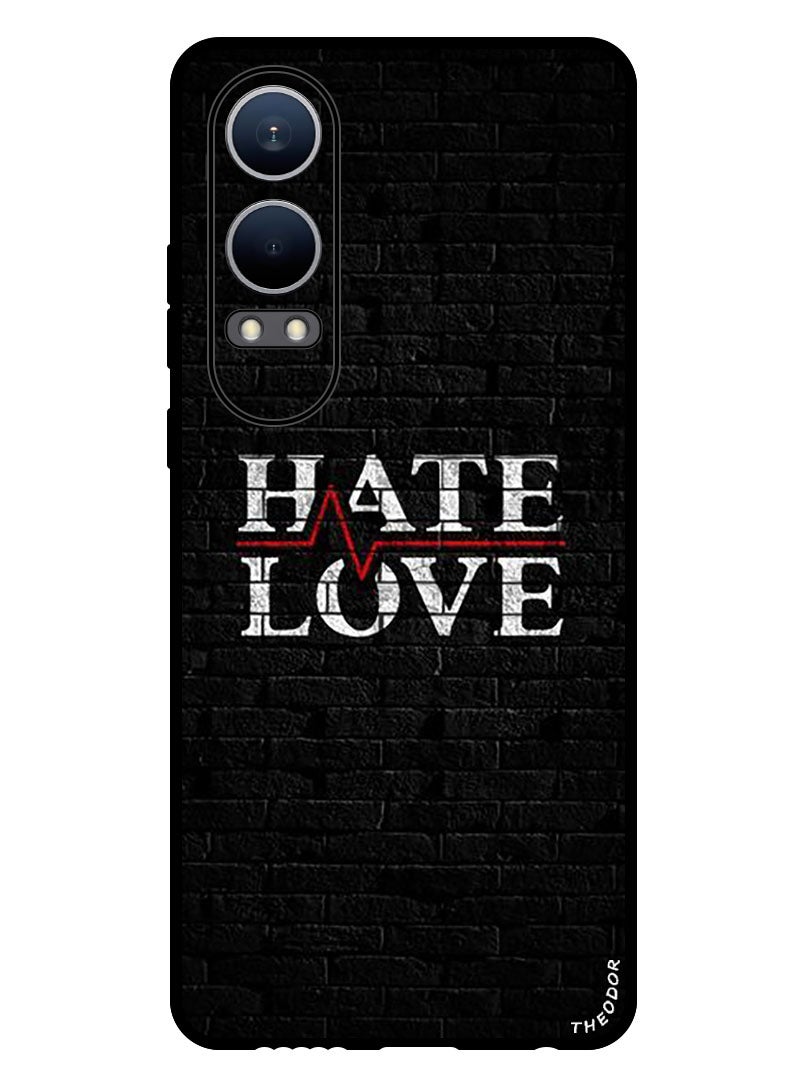 Theodor Protective Case Anti Scratch Shock Proof Bumper Cover For Oppo K12x (China) Hate Love - Image 1