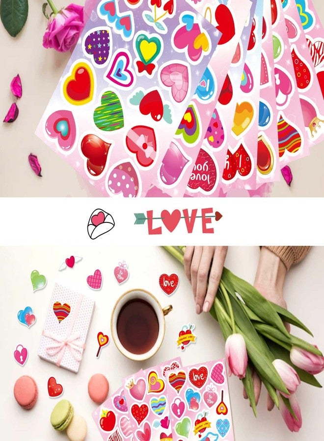 DUJAA Valentine's Day Stickers for Kids Colorful Heart Stickers Valentine's Day Love Decorative Stickers for Gift Box Envelope Wedding Stick Sticker Party Favors Supplies - Image 5
