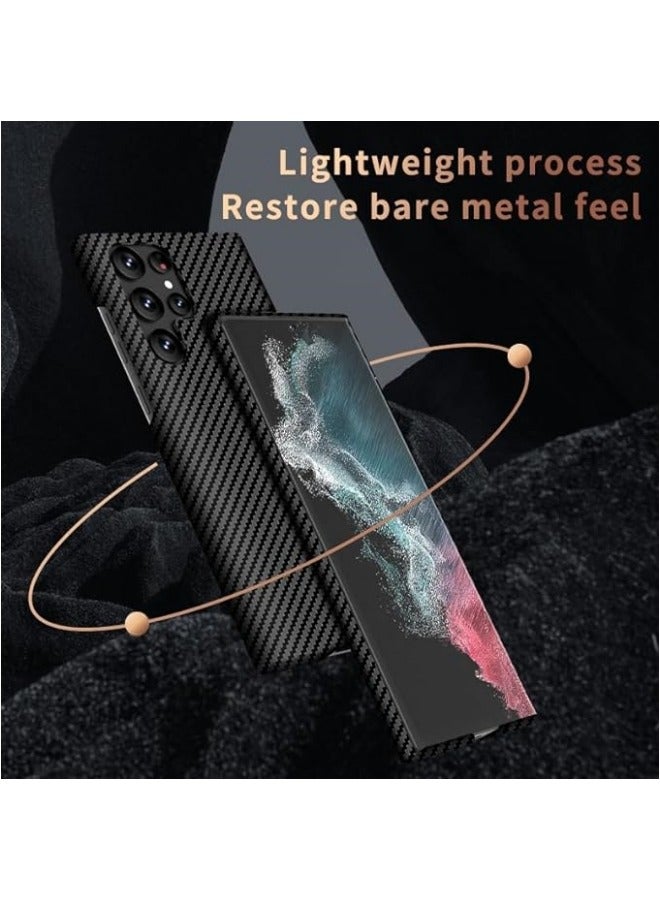 Samsung Galaxy S24 Ultra Case with Magnetic wireless Charger Carbon Fiber Texture AntiScratch Slim Matte Back Full Around Protection Cover - Image 5