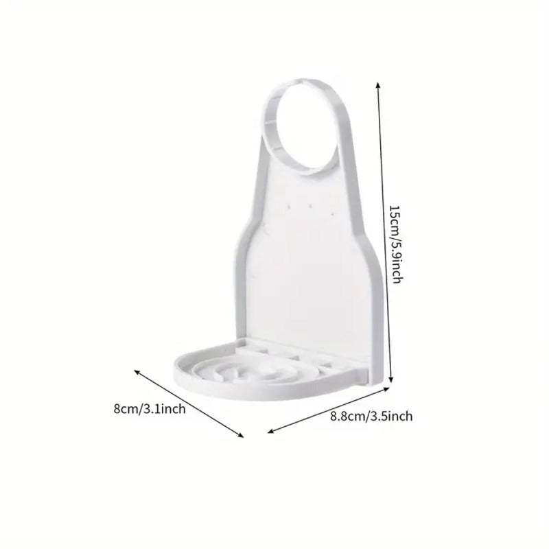 Laundry Detergent Cup Holder: White, 1.7 Inch Diameter, Spill-Proof Design, Securely Holds Containers - Streamlined Organization, Durable Plastic for Laundry Room Enthusiasts - Image 4