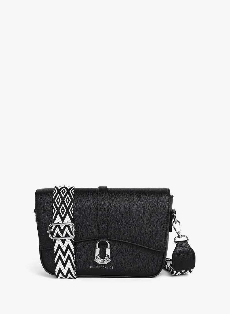 Haute Sauce  Women's The Hanging Buckle Sling Bag - Midnight Black for Women | Best Price UAE
