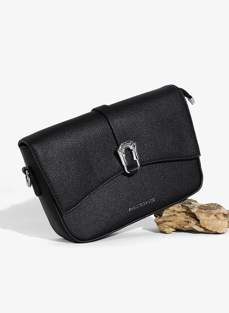Women's The Hanging Buckle Sling Bag - Midnight Black