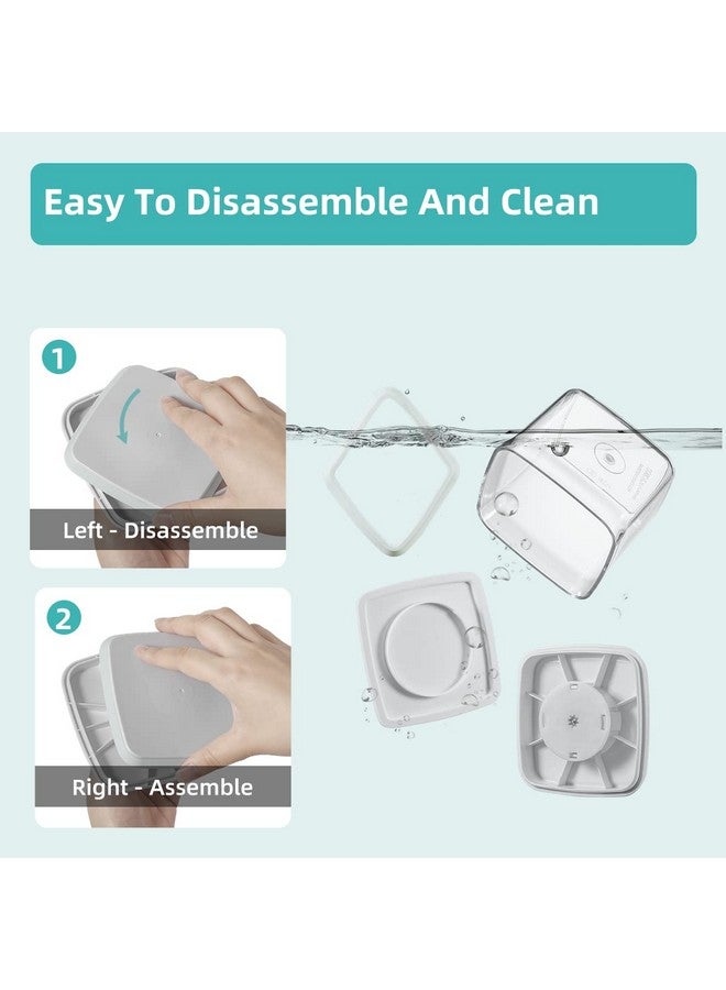 Ankou Airtight Container Set - (380ml 4 Pcs) Stackable One Button Openning Food Containers for Snacks Candy Salt Herbs Spices BPA-Free Tranparent (0.32 QT * 4) - Image 4