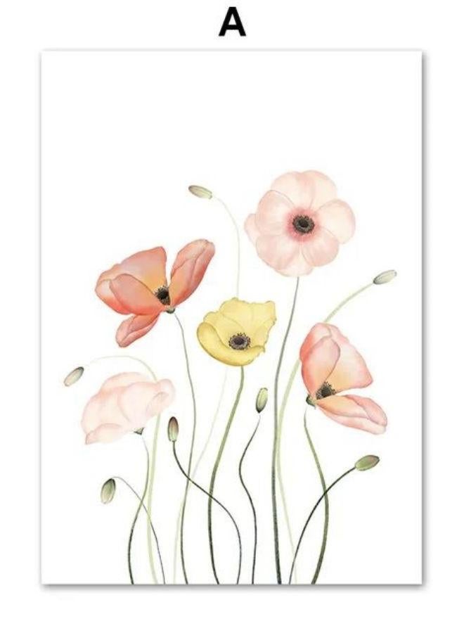 Ballet Girl Butterfly Flamingo Flower Swan Crown Wall Art Canvas Painting Nordic Posters And Prints Wall Picture Kids Room Decor - Image 1