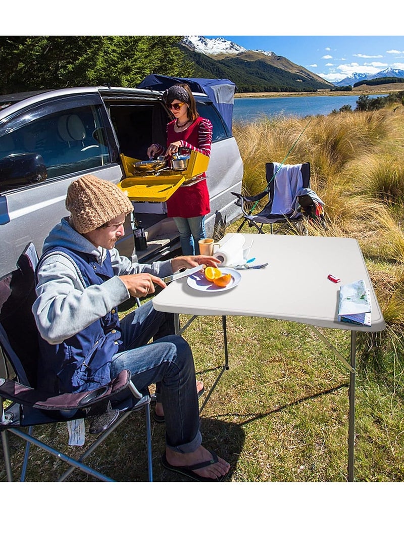 Phone Planet A uniquely designed folding table in white color with dimensions of 120 x 70 cm An innovative design that emulates modernity - Image 2