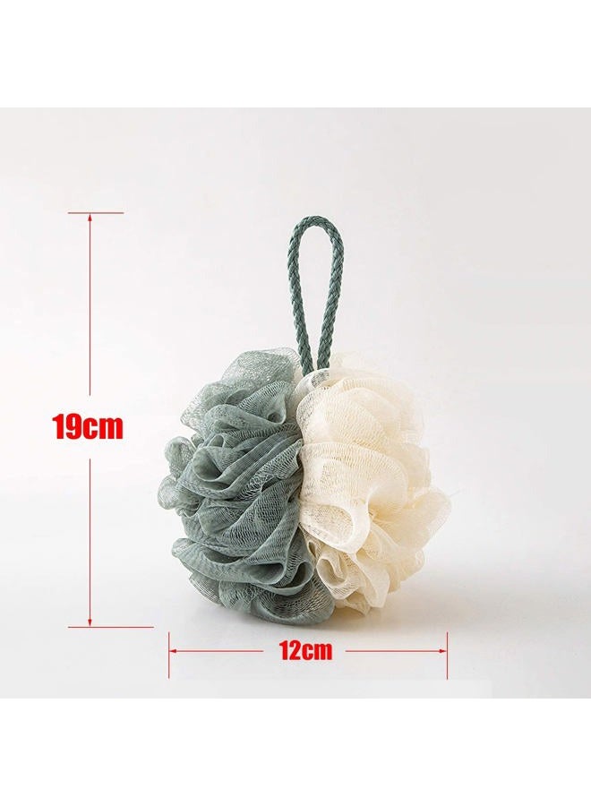 TCOTBE 4 Pack Loofah Bath Sponge Lace Mesh,Sponge Loofahs, Multi Color Bath Loofah Sponge Assortment for Silky Skin, Full Cleanse Lather Luxurious Bathing Accessories - Image 3