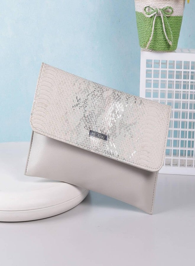 Metro Women's Grey Stylish Faux Leather Sling Bag (230-54) - Image 2