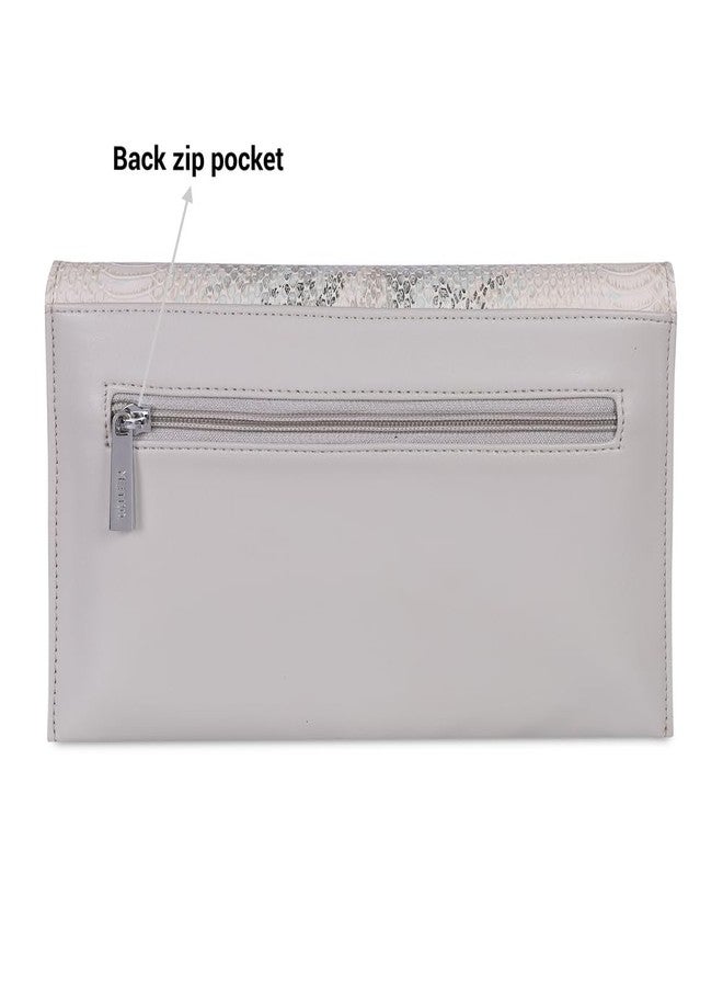 Metro Women's Grey Stylish Faux Leather Sling Bag (230-54) - Image 4