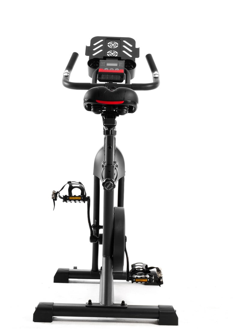 H PRO ENDURANCE Pro Magnetic Resistance Indoor Cycling Bike| Belt Drive Stationary Bike| With Lcd Monitor & Comfortable Seat Cushion| Exercise Bike For Home Cardio Workout| 6 Kg Flywheel  - Image 2