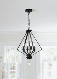 Ganeed Kitchen Island Pendant Light 45 cm Industrial Modern Lighting with Adjustable Chain 120 cm Silver 4 Lights  - Image 3