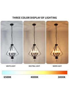 Ganeed Kitchen Island Pendant Light 45 cm Industrial Modern Lighting with Adjustable Chain 120 cm Silver 4 Lights  - Image 4