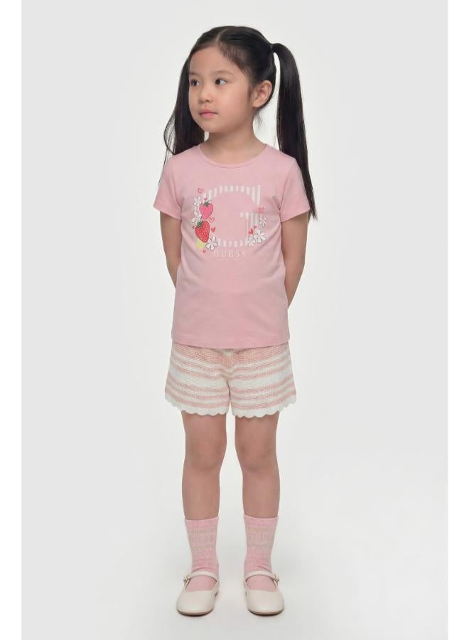 GUESS Infant Graphic Crew Neck T-Shirt - Image 4