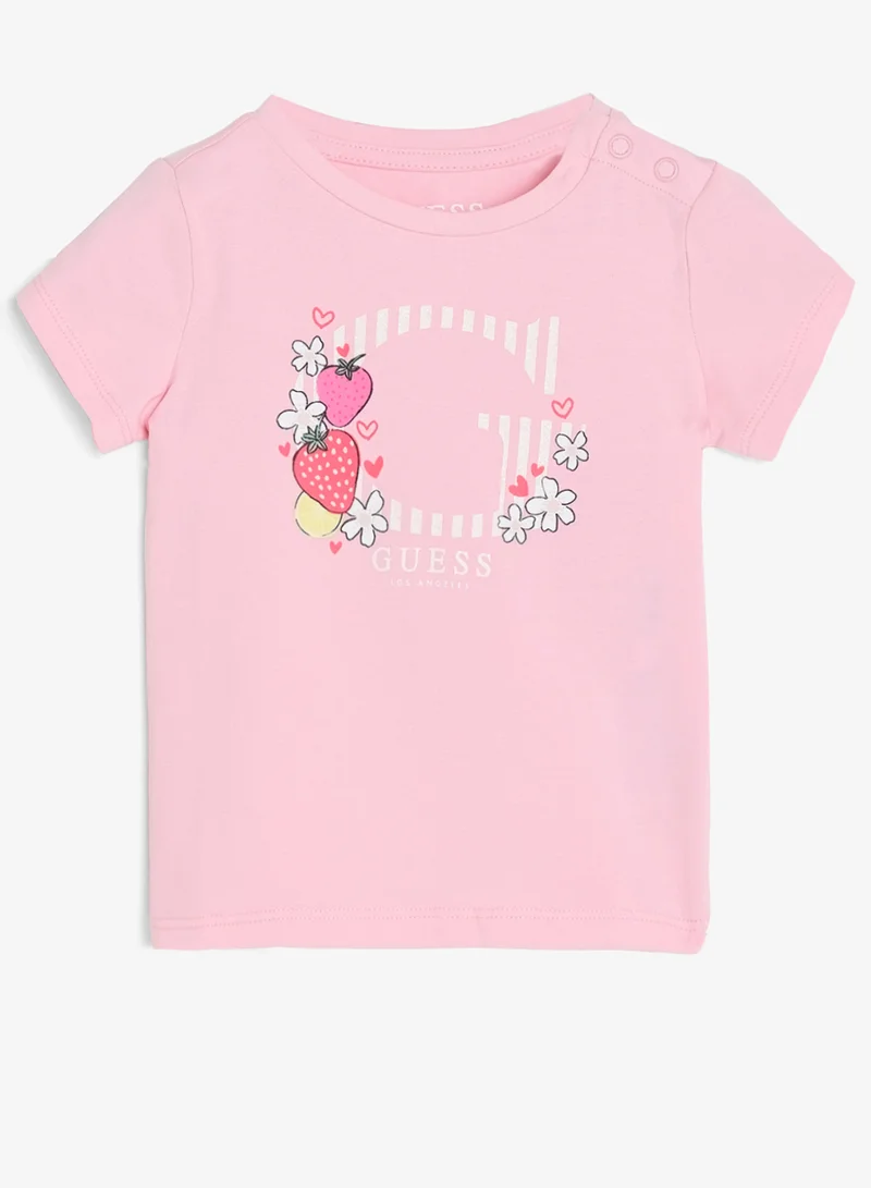 GUESS Infant Graphic Crew Neck T-Shirt