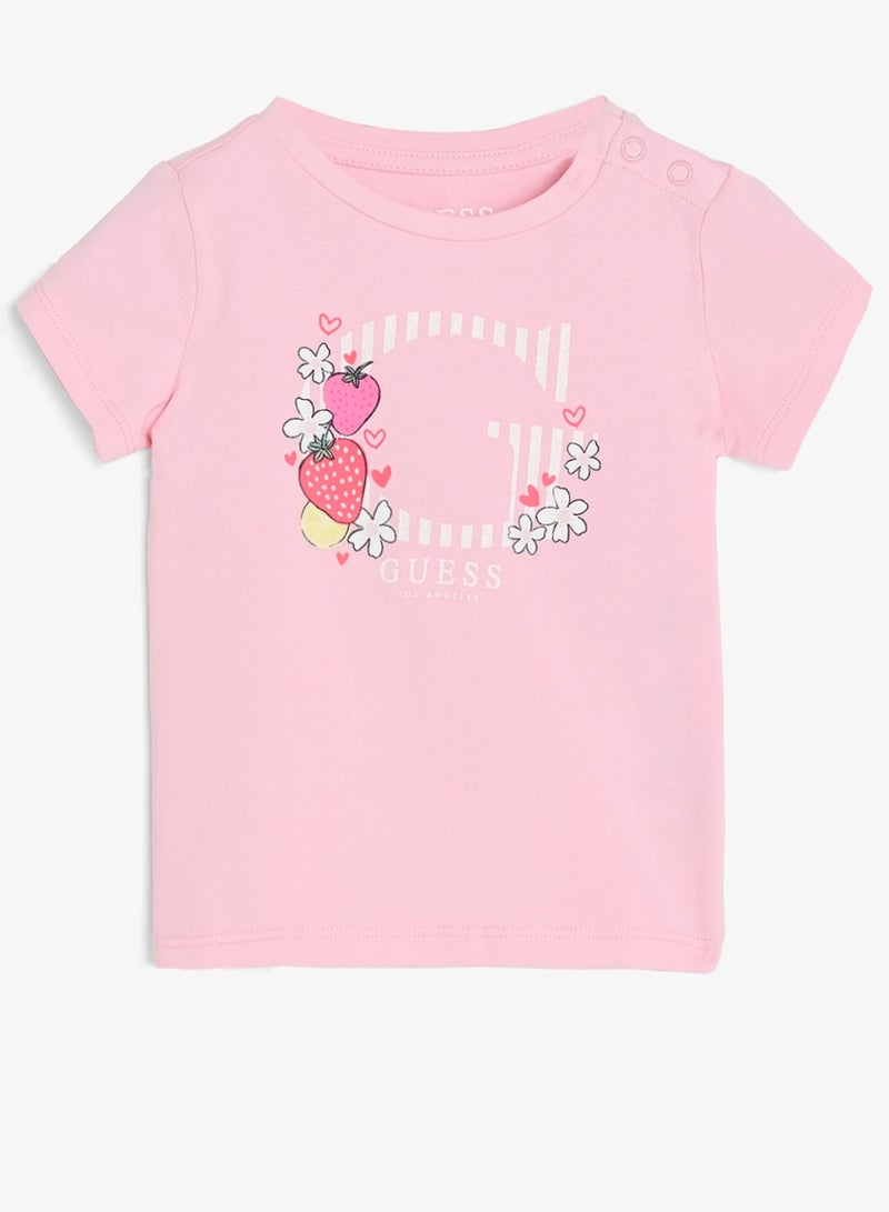 GUESS Infant Graphic Crew Neck T-Shirt - Image 1