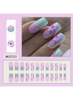 BKS2252 Sticker Diamond Gradient Flower Armor