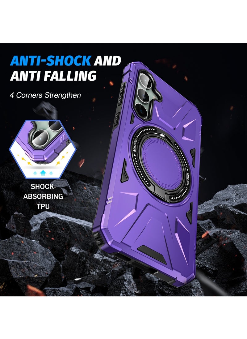 GOLDEN MASK For Samsung Galaxy A15 Case Mag-Safe Magnetic Shockproof Phone Case with Ring Holder (Purple) - pzsku/Z9C0A7E6A1C96A5A15FE2Z/45/_/1729425392/7cbcae84-9ab0-4967-966f-20c8362dcff8