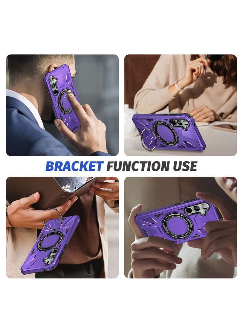 GOLDEN MASK For Samsung Galaxy A15 Case Mag-Safe Magnetic Shockproof Phone Case with Ring Holder (Purple) - pzsku/Z9C0A7E6A1C96A5A15FE2Z/45/_/1729425402/31e9ce50-8347-434d-9249-e7be744d43cb