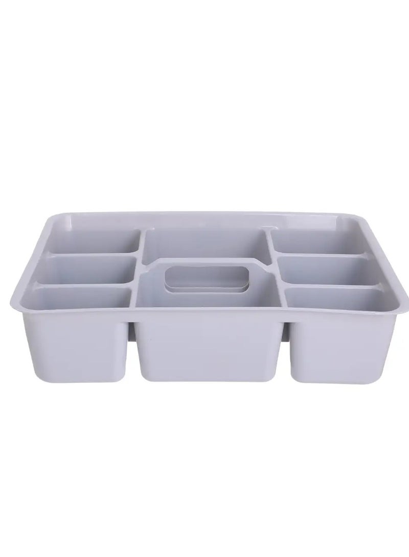 فافيلا منظم درج بلاستيك  متعدد الوظائف  8 عين للشرابات والملابس الداخلية والجوارب والكرفته والاكسسورات وتوك الشعر  ( لون رمادي فاتح او غامق ) - Image 1