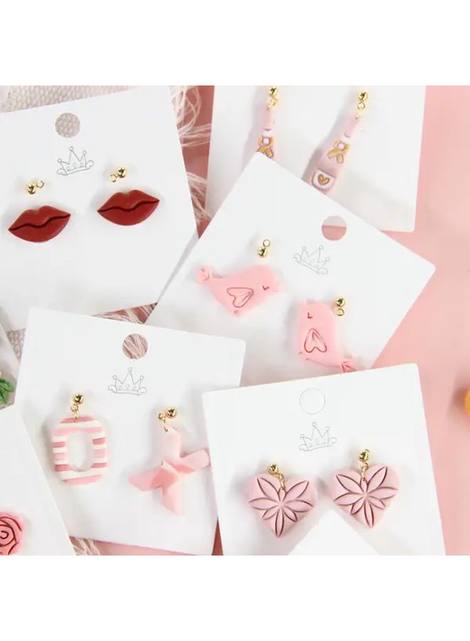 Polymer Clay Cutters 10pcs Hearts Birds for Valentines Earrings Jewelry - Image 5