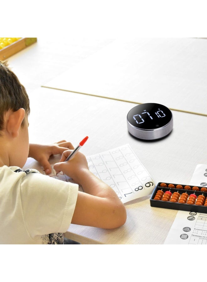 Digital Kitchen Timer Large Magnetic Led Countdown Timer With Constant Light Function For Classrooms 3-Level Volume Quiet Egg Timer For Children And The Elderly  - Image 3