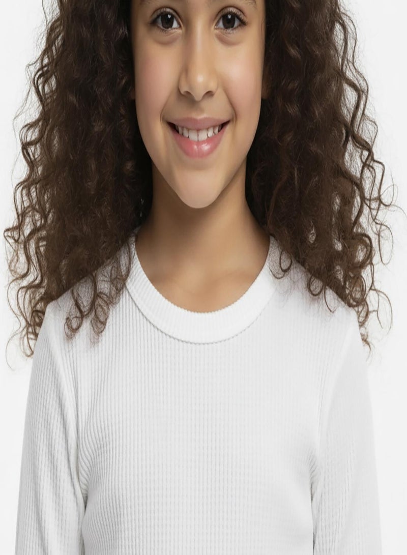 بيبي كلو طقم حراري أبيض مريح للأولاد والبنات - Image 5