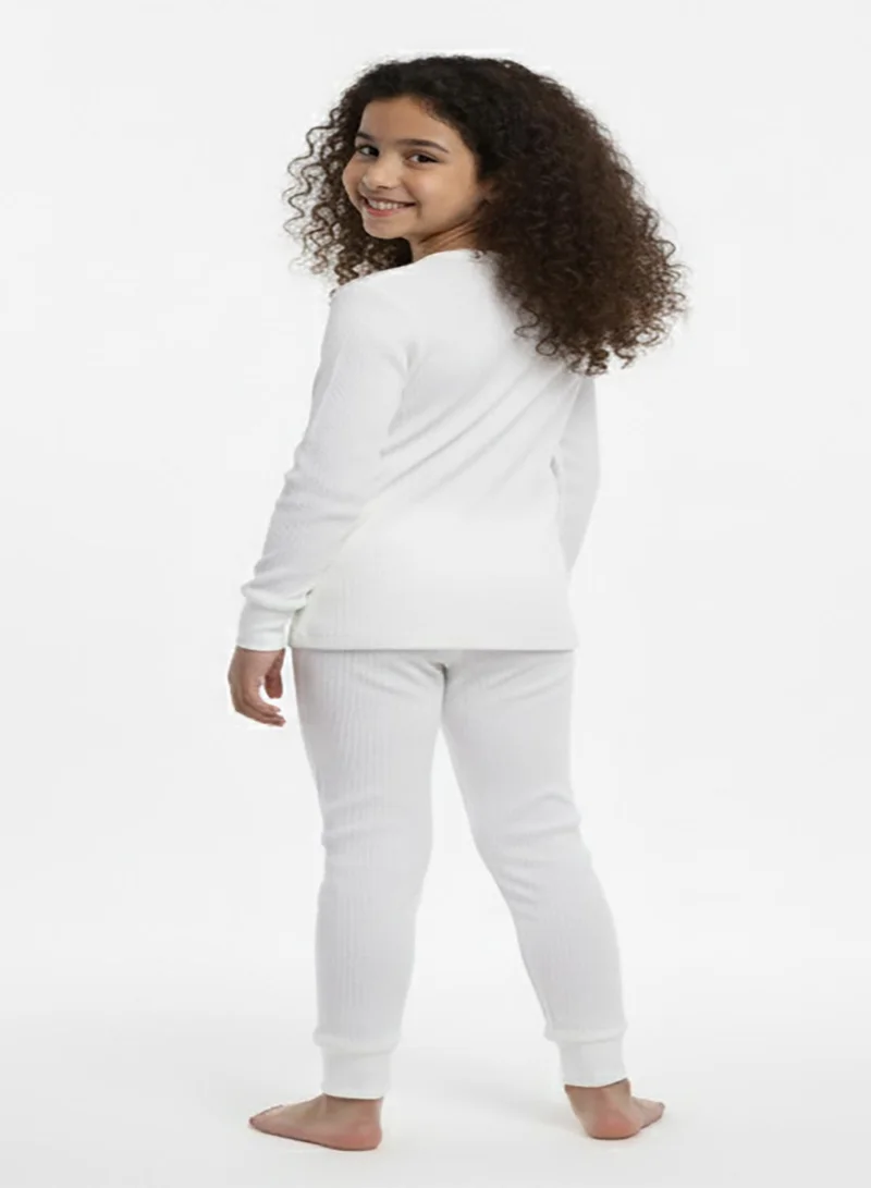 babyqlo Cozy White Thermal Set for Boys and Girls