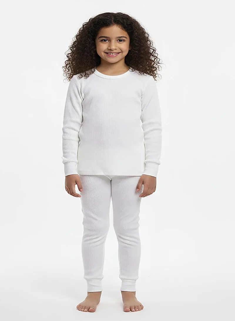 babyqlo Cozy White Thermal Set for Boys and Girls