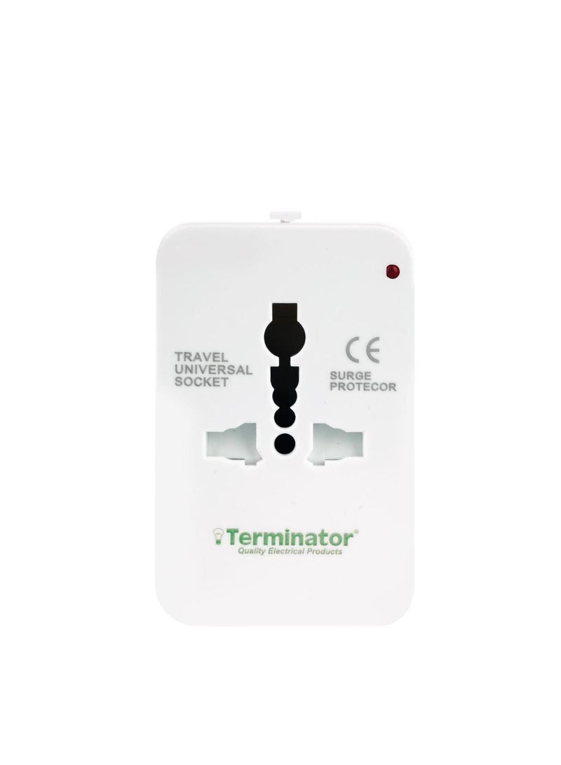 ترمينيتور محول السفر مع مقبس عالمي و 2 USB - Image 3