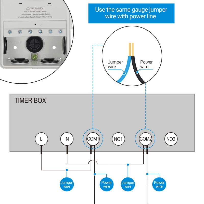 DEWENWILS Pool Timer, WiFi Timer Switch, Heavy Duty 40A 120-277 VAC 2HP, Compatible with Smart Phone, Alexa, Google Assistant, ETL Listed - Image 5