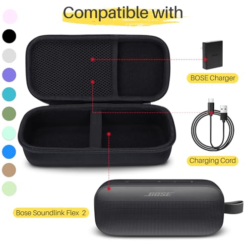 Lebakort Hard Case Compatible with Bose SoundLink Flex 2nd Gen/Bose SoundLink Flex Portable Speaker, Chilled Lilac Case - Image 3