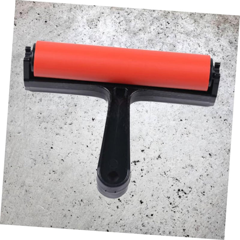 CORHAD Printmaking Brayer Roll Plastic Drum Embossing Tools Printing Roller Rubber Pressure Rollers Ink Paint Roller Painting Roller Stamping Brayers Ink Roller Embossed Rubber Cartridge Runner Glue - Image 2