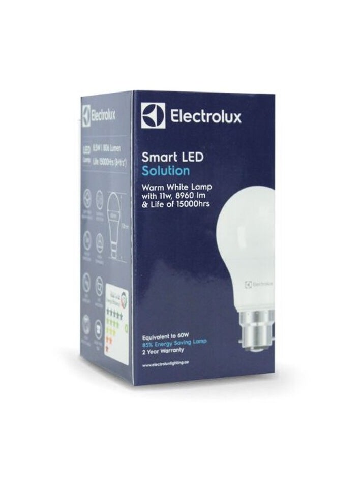 الكترولوكس - لمبة الكترولوكس B22 LED 8.5 وات، لون أبيض دافئ - Image 1