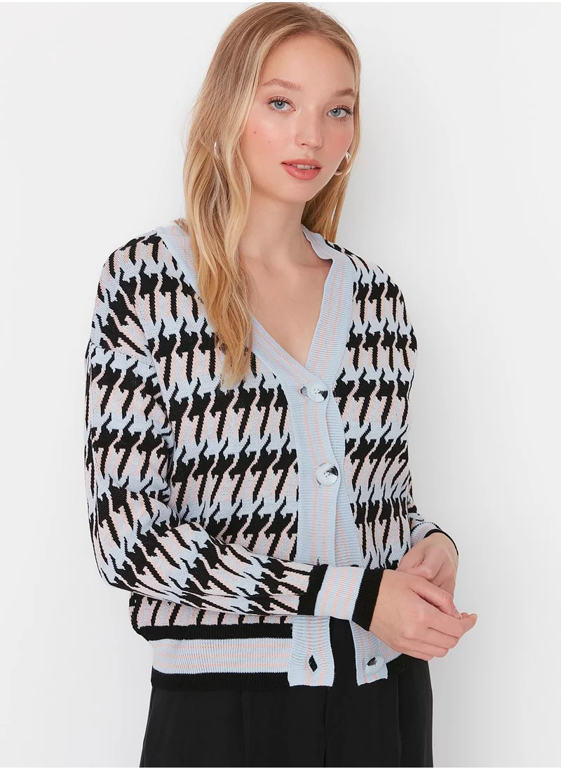 trendyol Patterned Knitted Cardigan
