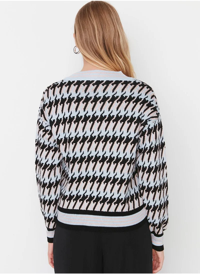 trendyol Patterned Knitted Cardigan