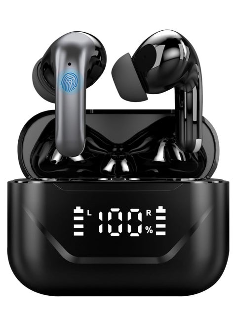 Translation Earbuds Real Time, 3 in 1 Language Translator Earbuds in Real Time 144 Languages & Accents, Translation Headphones Wireless Bluetooth, Ai Translating Earbuds Headphones APP Black