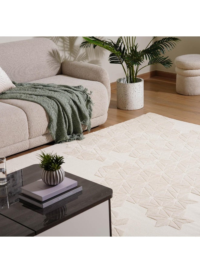 Pan Home Morphou Microfiber Rug 160x230cm - Beige - Image 2