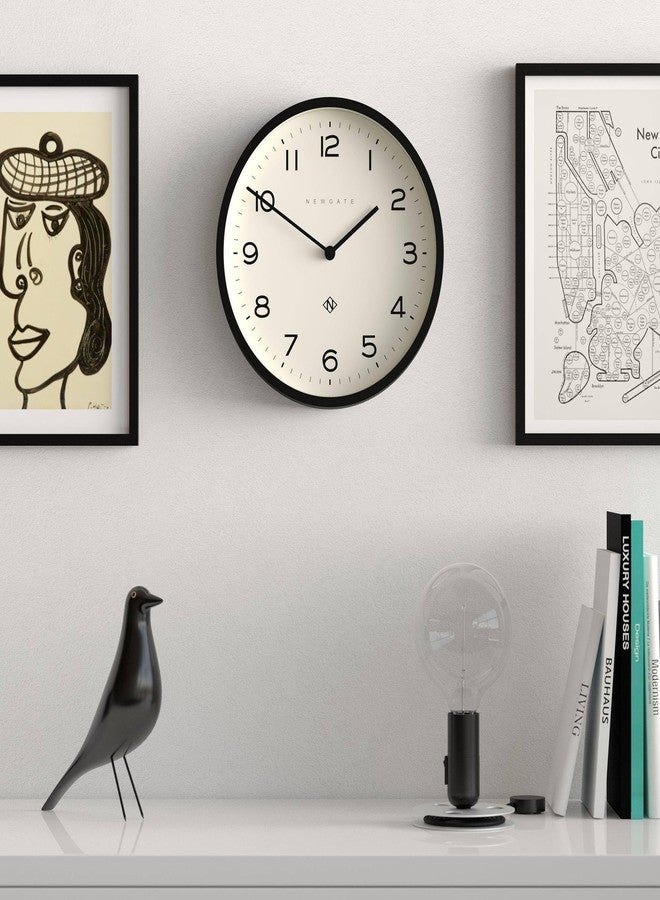 NEWGATE® Number Four Echo wall Clock | Modern Round Clock | 30cm | Black | Easy to Read Numbers | Ideal for Kitchen, Living Room or Office - Image 2