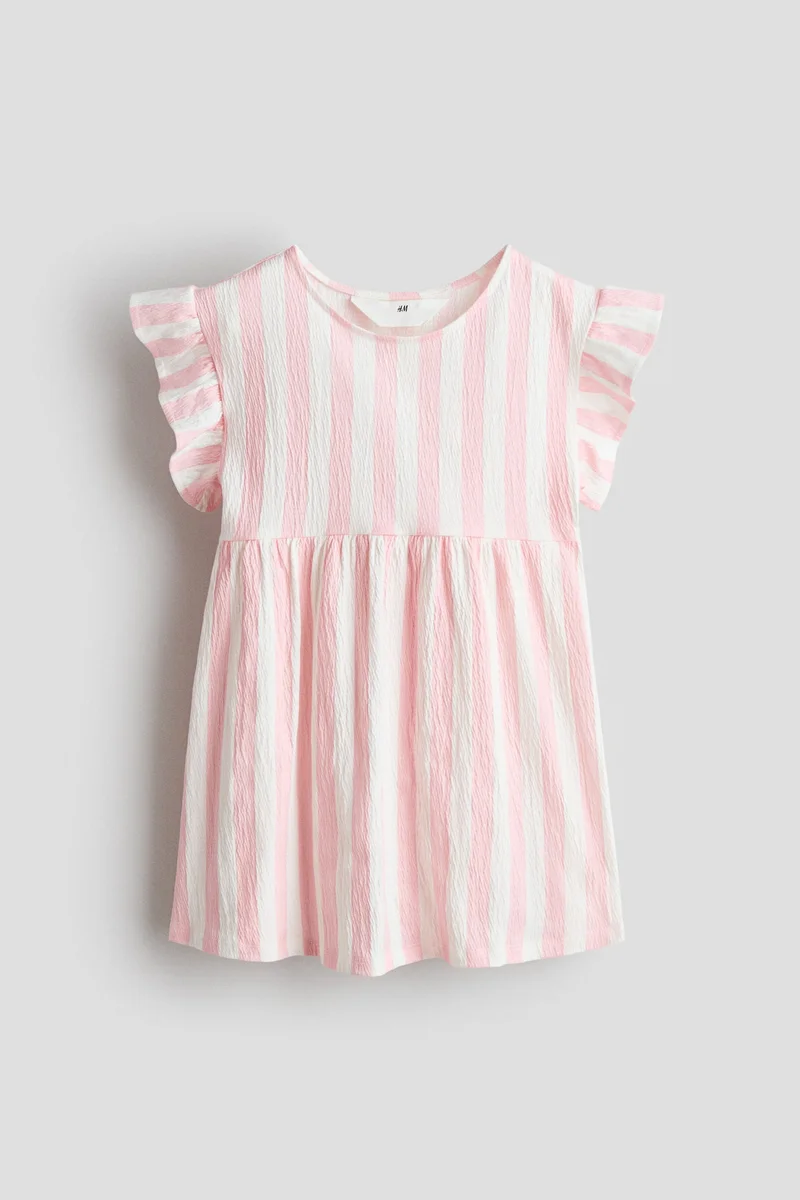 H&M Flutter-sleeved cotton dress