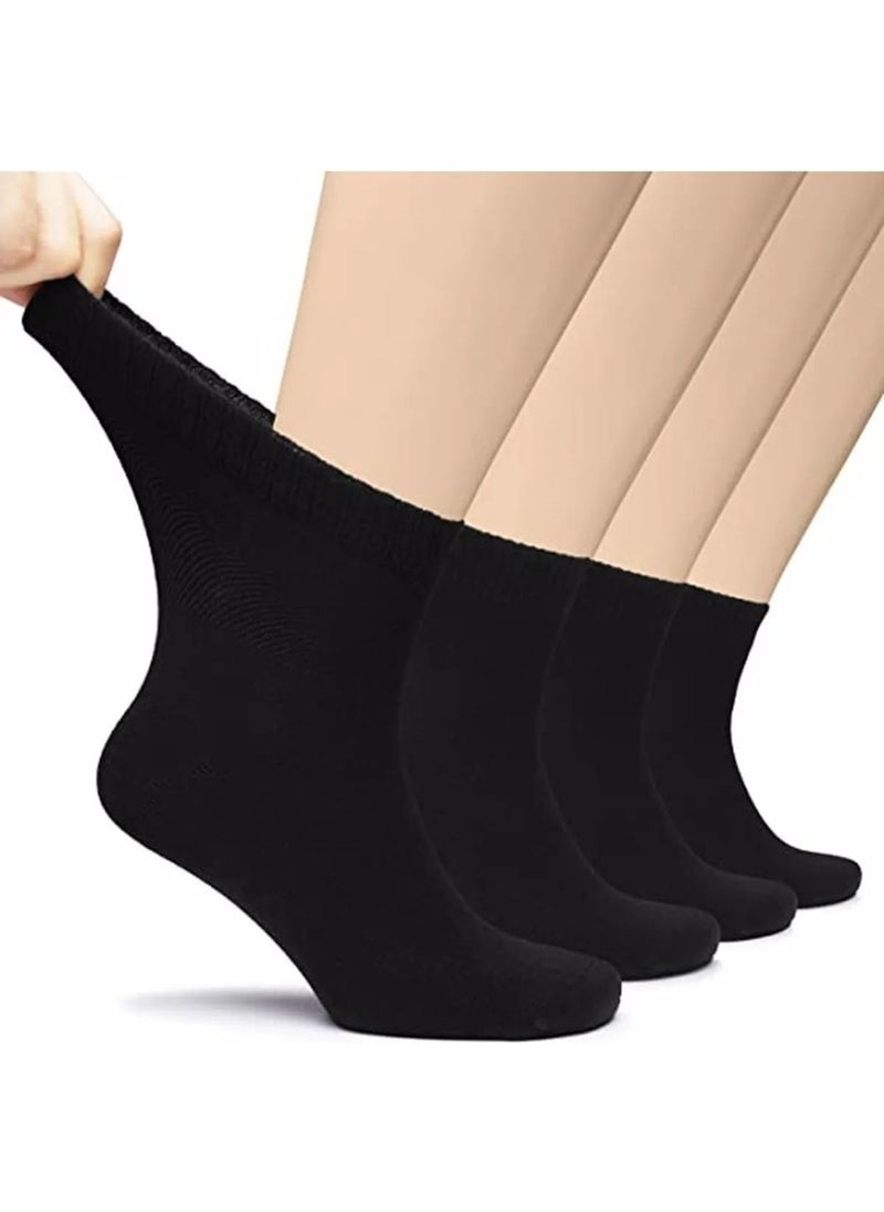Trenderrs Women (36 - 40) Cotton Combed Cotton Socks Candy Socks Elasticless and Anti-Odor Socks 4 Pieces 
