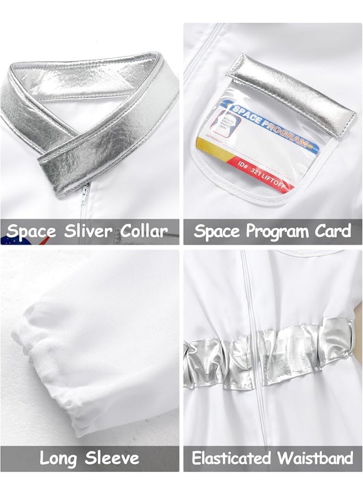 أوڤيا زي رائد فضاء، زي طيار ناسا، زي رائد فضاء للأطفال للأولاد والبنات، زي تنكري فضائي، هدايا عيد ميلاد - Image 4