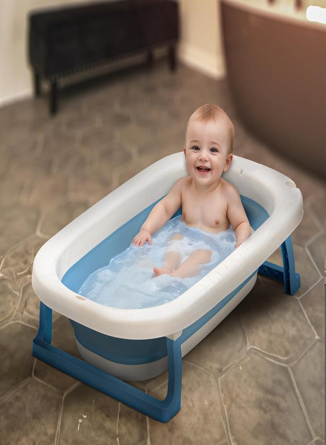 HSR Portable, Foldable Baby Bathtub, Baby Bath Tub with Soft Cushion, Baby Bathtub Newborn to Toddler 0-3 Year, Portable Travel Baby Tub - Image 1