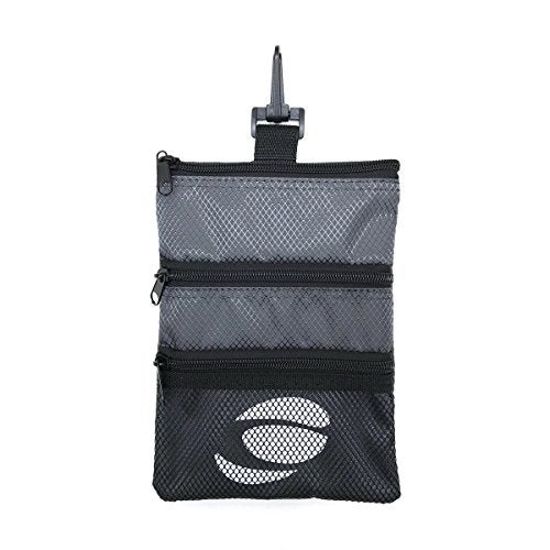 Orlimar Golf Detachable Accessory & Valuables Pouch, Sage Grey, Golfing Accessories for Men and Women, Tee Cell Phone Essentials Holder, Golf Bag Organizer with Clip - Image 1