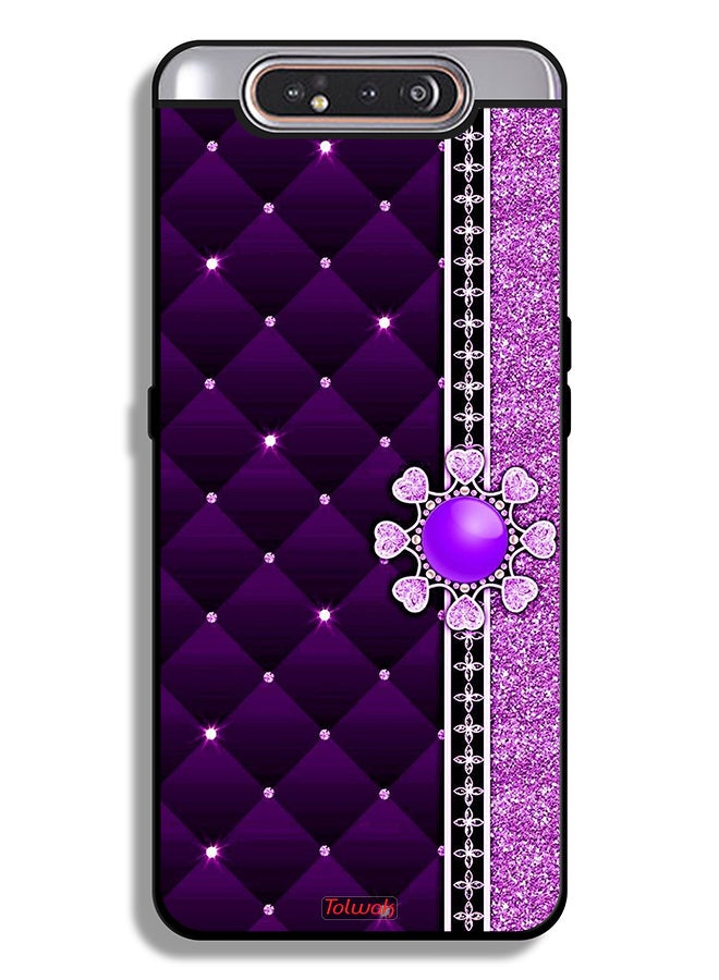 Tolwak Samsung Galaxy A80 Protective Case Cover Glitter Hearts - Image 1