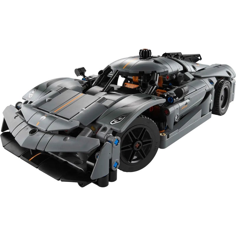 LEGO - Technic Koenigsegg Jesko Absolut Grey Hypercar 801 Pieces - 42173 - Image 2