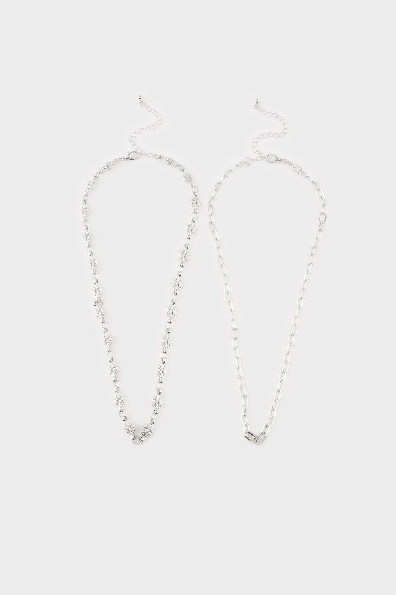 DeFacto Silver Woman Woman 2 Piece Necklace Set Casual - Image 2