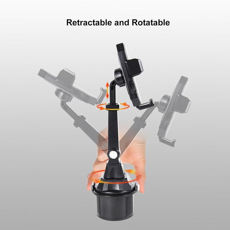 ANGGREK Cup Holder Phone Mount, Good Compatibility, 360° Rotating Drink Holder for Trucks - Image 4