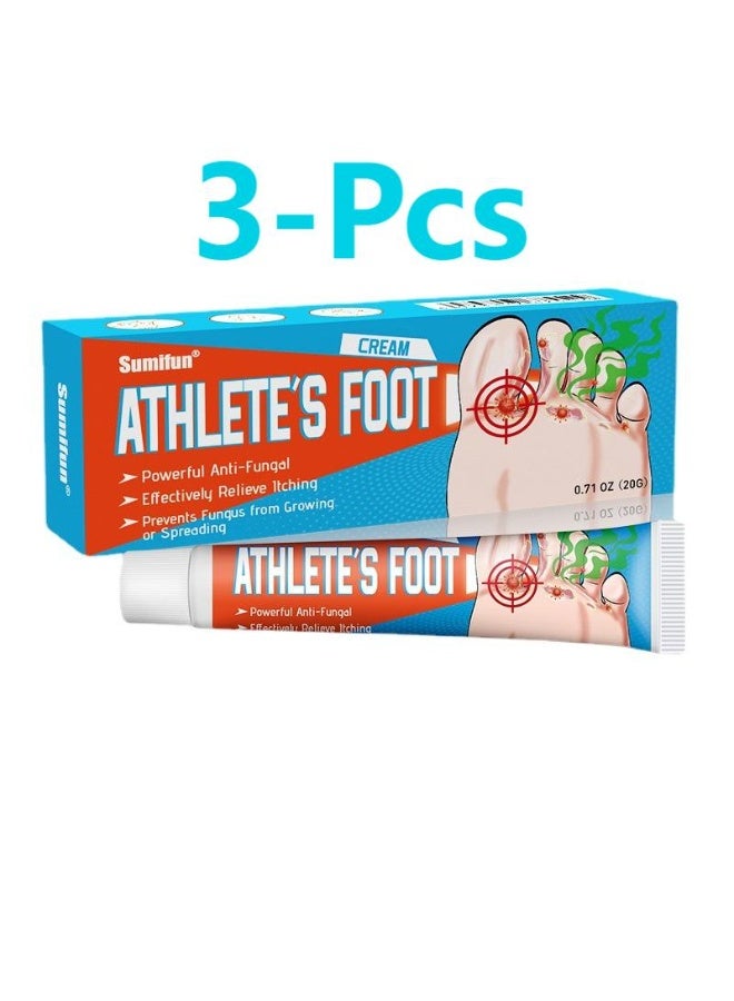 سوميفون كريم قدم الرياضي، 3 قطع، مضاد للفطريات قوي، يمنع نمو الفطريات - Image 5