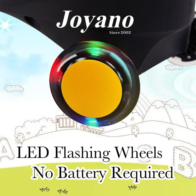 Joyano Swing Car, LED Flashing Wheels, Ride on Wiggle Car Boys and Girls, No Batteries, Gears or Pedals, Twist, Turn, Wiggle Movement to Steer, for Toddlers, Kids 3 Yrs and UP, 50kg/110lb (Yellow) - Image 3