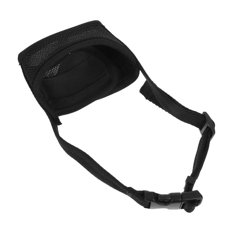 Reflective Black Adjustable Dog Muzzle Anti Chewing Breathable For Medium Dogs - Image 2