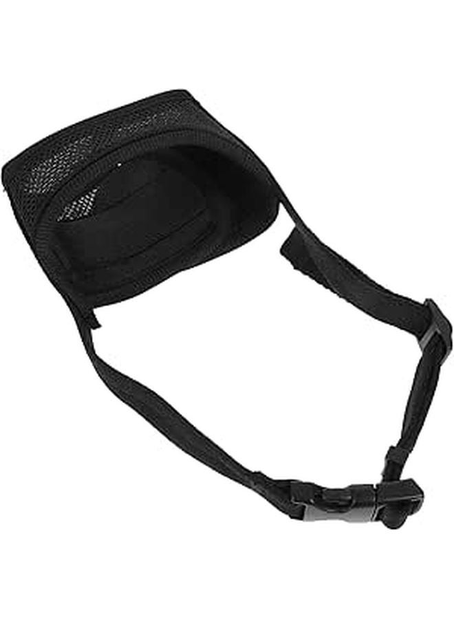 Reflective Black Adjustable Dog Muzzle Anti Chewing Breathable For Medium Dogs - Image 1